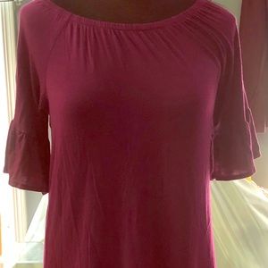 Ana blouse long sleeve fushia